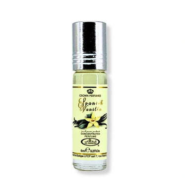 Al Rehab Spanish Vanilla Perfume Oil 6ML - Bottle Image
